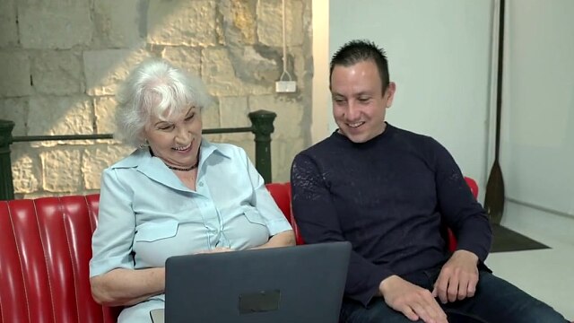 LUSTY GRANDMAS - Old Granny Gets Her Dusty Pussy Fucked By A Hard Cock