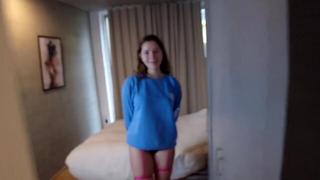 Step Sister Wanted To Practice Doing A Blowjob for Her Boyfriend But Got Fucked By Step Bro
