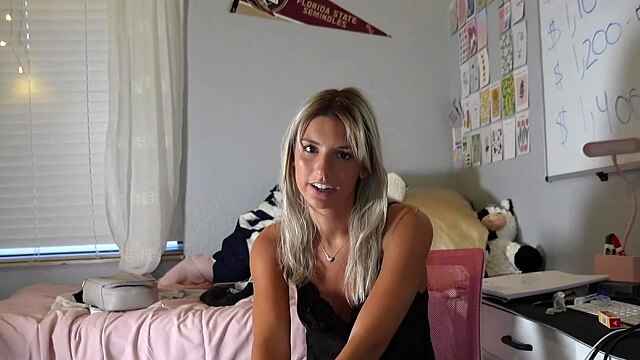 18 Year Old College Girl Cheats On Boyfriend In Dorm! BF Kept Calling Phone